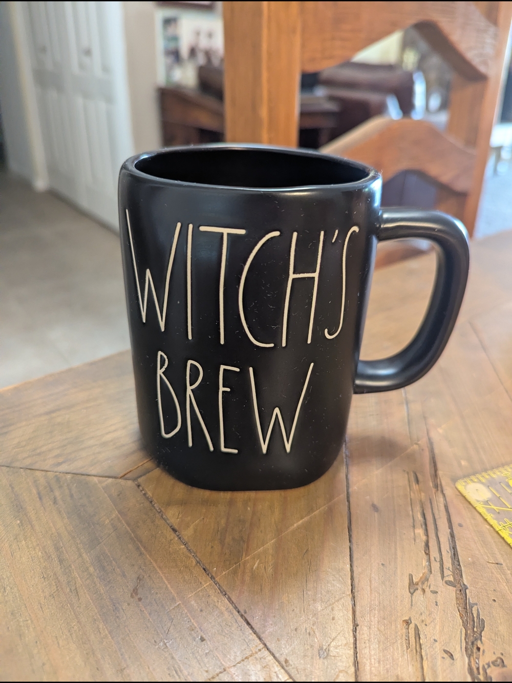 Rae Dunn Authentic Witch's Brew Black Ceramic Mug